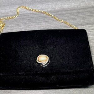 Vintage Givenchy Boutique Velvet Evening Bag - Jeweled Clasp
